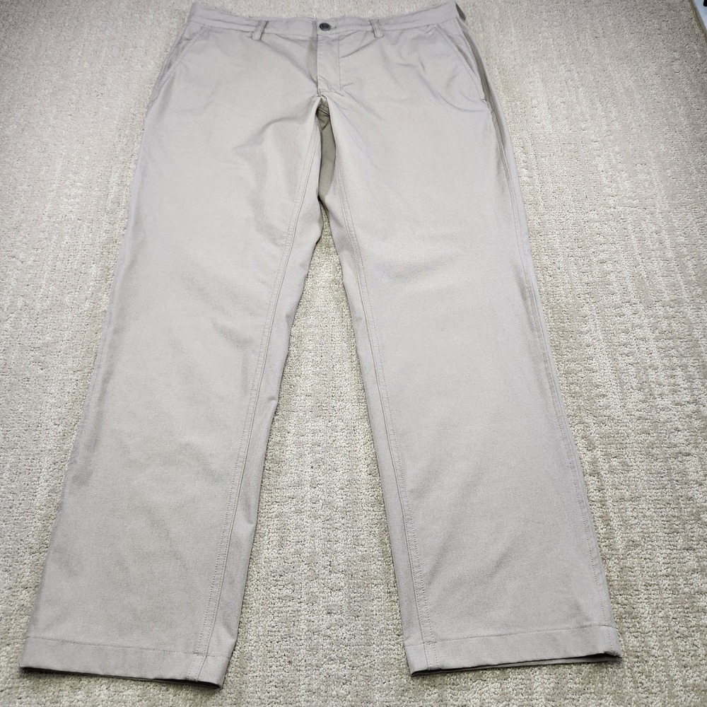Bluffworks Pants‎ Mens 36x30 Beige Envoy Lightweight Travel Chino Stretch NEW